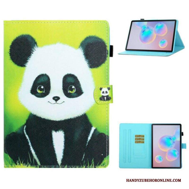 Custodia in pelle Samsung Galaxy Tab S8 / Tab S7 Panda Carino