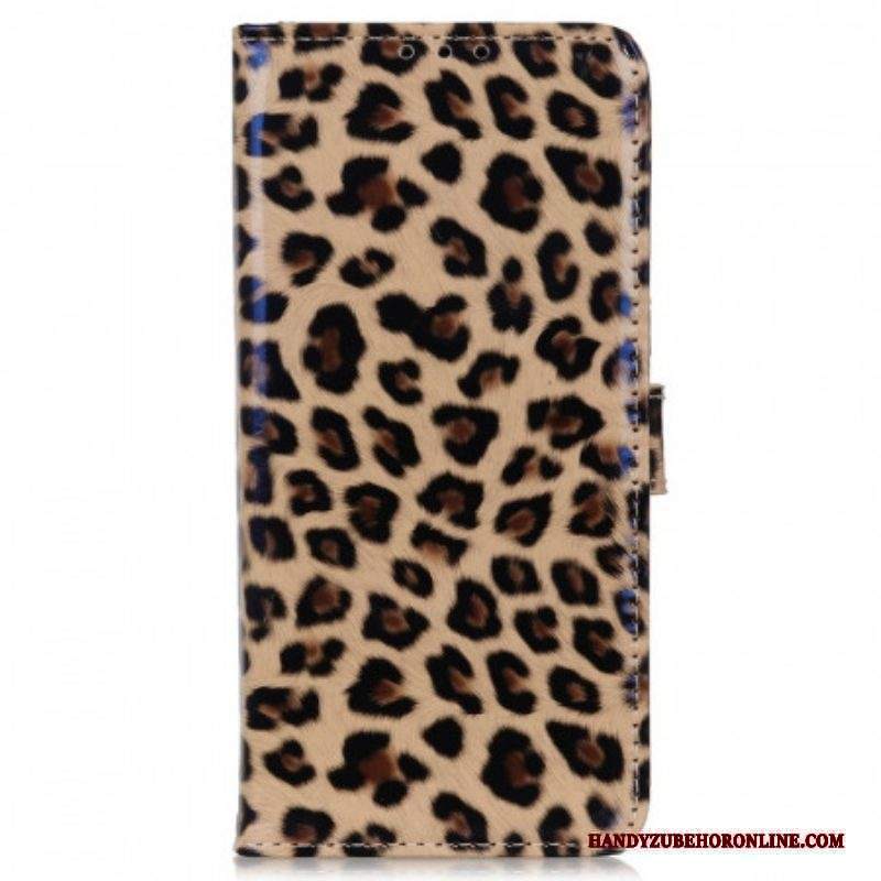 Custodia in pelle Sony Xperia 1 IV Effetto Pelle Di Leopardo