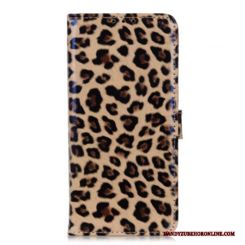 Custodia in pelle Sony Xperia 10 IV Effetto Pelle Di Leopardo