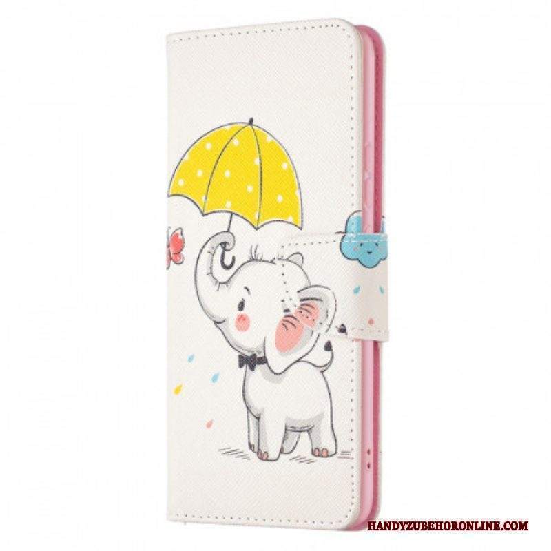 Custodia in pelle Xiaomi 12 / 12X Cucciolo Di Elefante