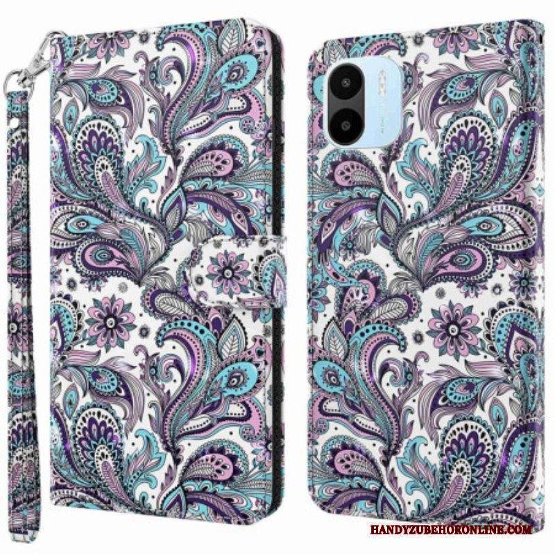 Custodia in pelle Xiaomi Redmi A1 Paisley