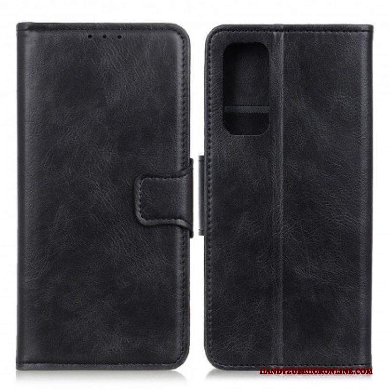 Custodia in pelle Xiaomi Redmi Note 10 / 10S Chiusura Reversibile Effetto Pelle