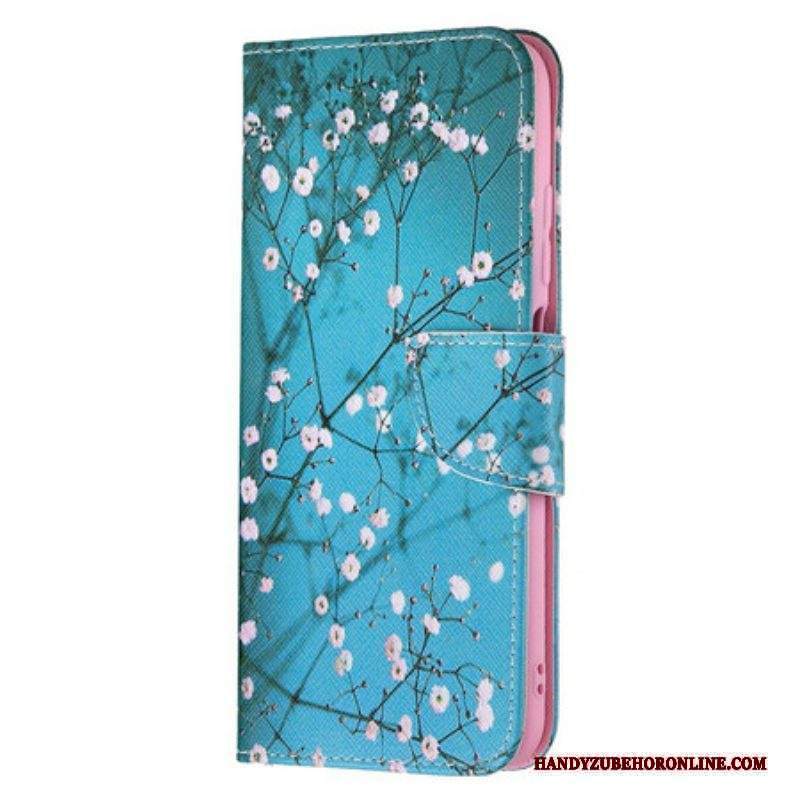 Custodia in pelle Xiaomi Redmi Note 10 5G Albero In Fiore