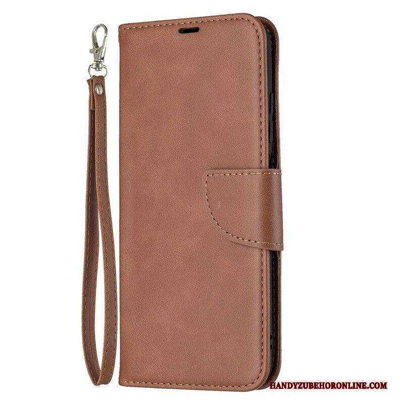 Custodia in pelle Xiaomi Redmi Note 10 5G Folio Cover Lembo Liscio Obliquo