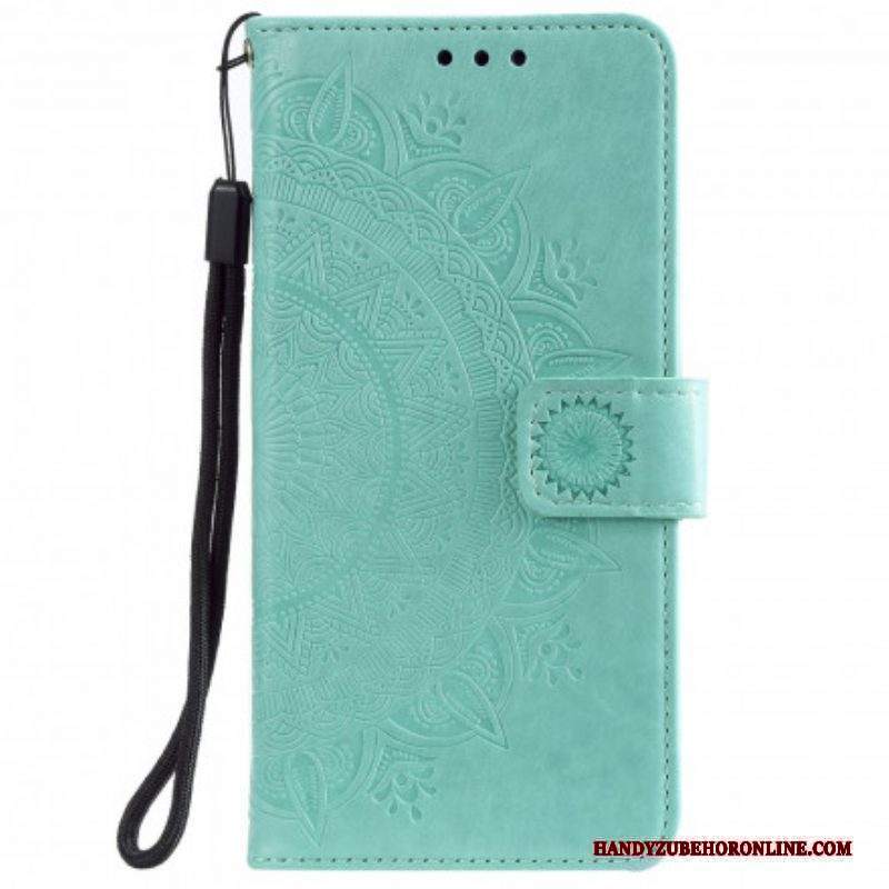 Custodia in pelle Xiaomi Redmi Note 10 5G Mandala Del Sole