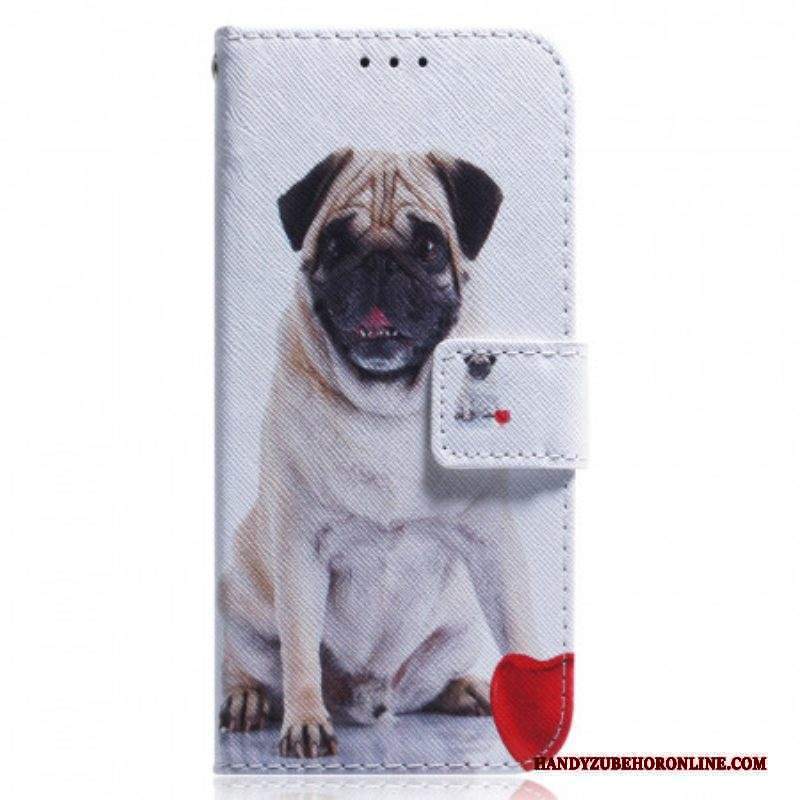 Custodia in pelle Xiaomi Redmi Note 11 / 11S Cane Carlino