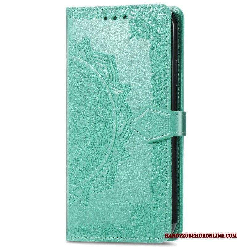 Custodia in pelle Xiaomi Redmi Note 11 / 11S Mandala Medioevo