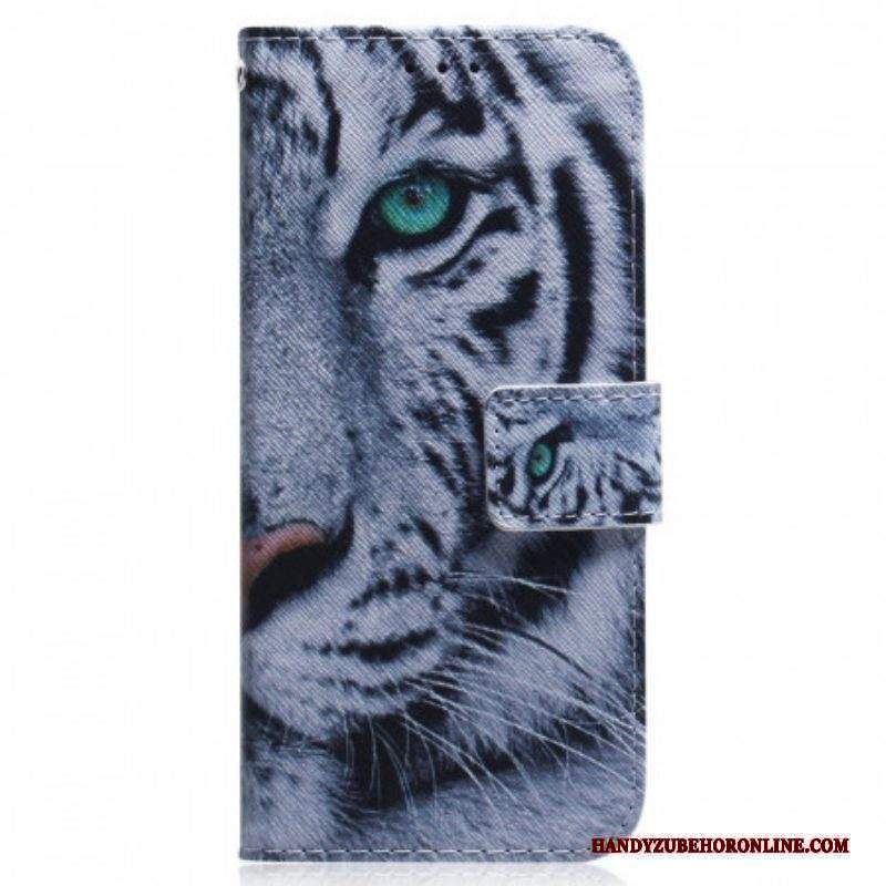 Custodia in pelle Xiaomi Redmi Note 11 Pro / 11 Pro 5G Faccia Da Tigre