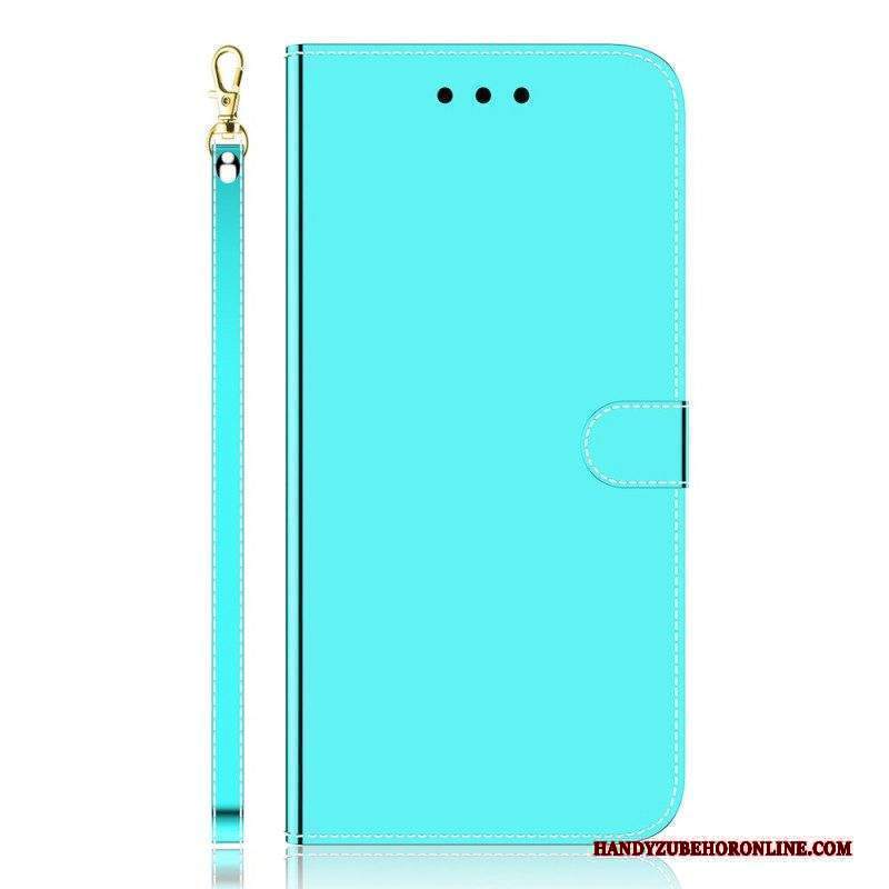 Custodia in pelle Xiaomi Redmi Note 11 Pro Plus 5G Copri Specchietto In Ecopelle