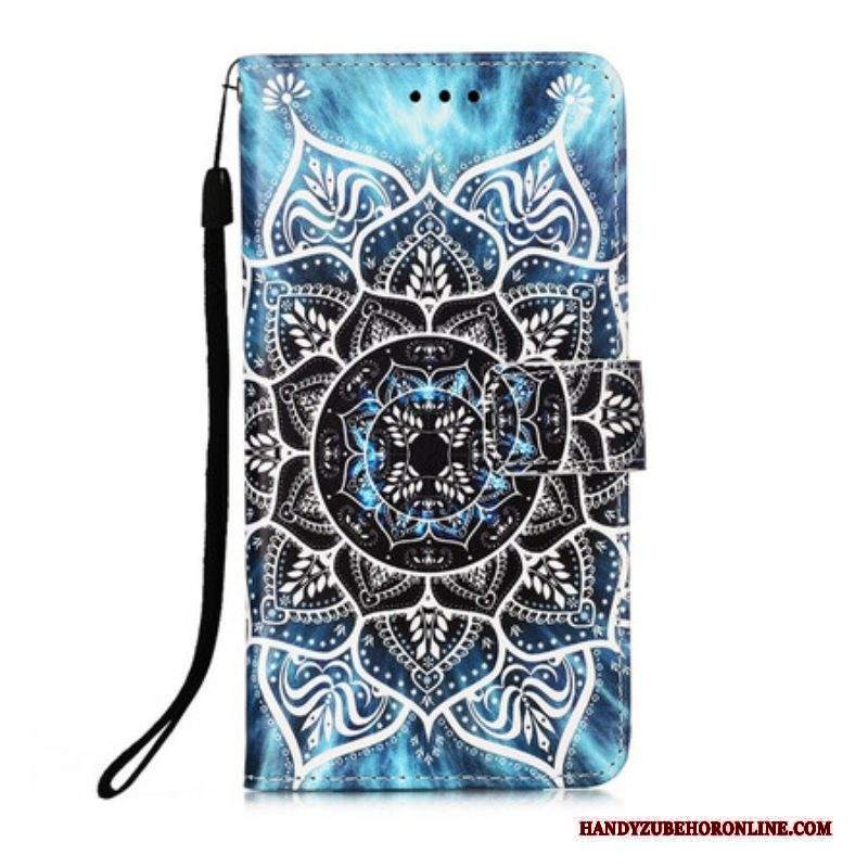 Custodia in pelle iPhone 13 Mini Mandala Nel Cielo