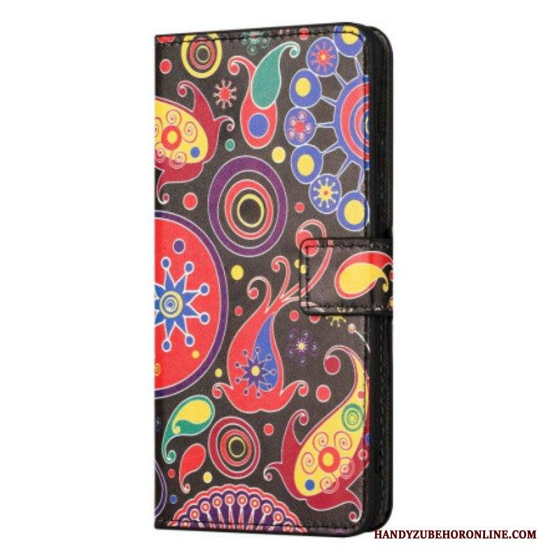 Custodia in pelle iPhone 14 Modello Galassia