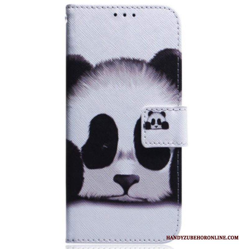 Custodia in pelle iPhone 15 Panda