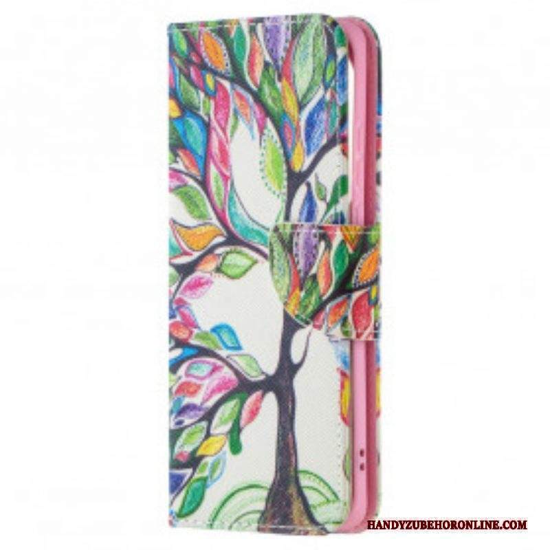 Folio Cover Huawei P50 Pro Albero Colorato