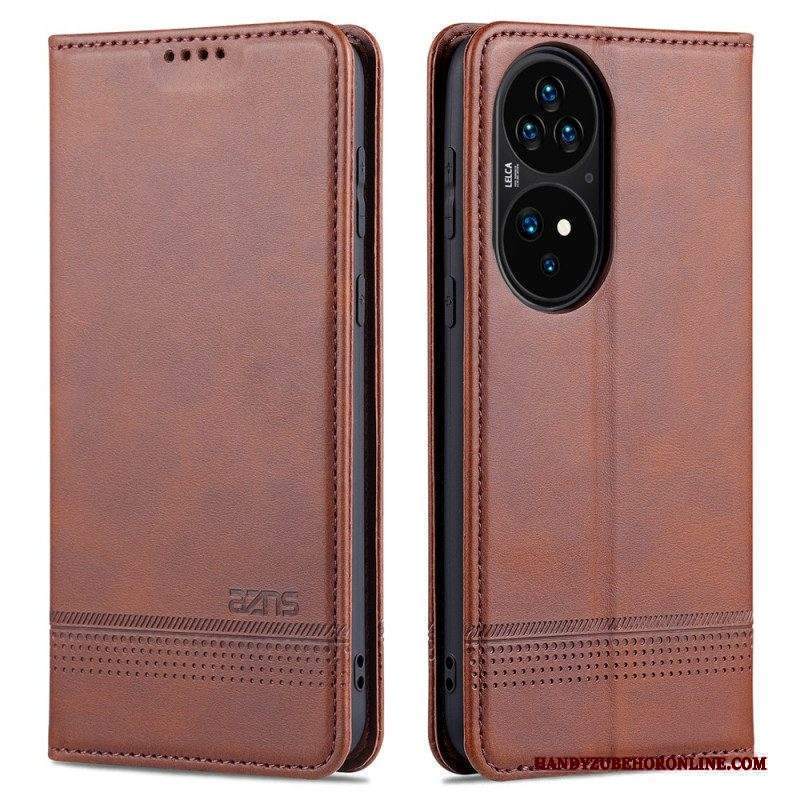 Folio Cover Huawei P50 Pro Custodia in pelle Stile In Pelle Azns