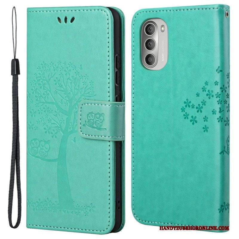 Folio Cover Moto G51 5G Perizoma Albero E Gufi