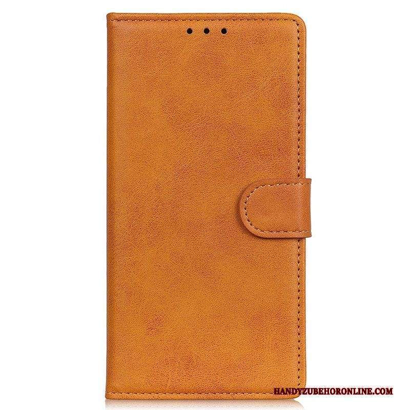 Folio Cover Moto G71 5G Retro Effetto Pelle Opaca