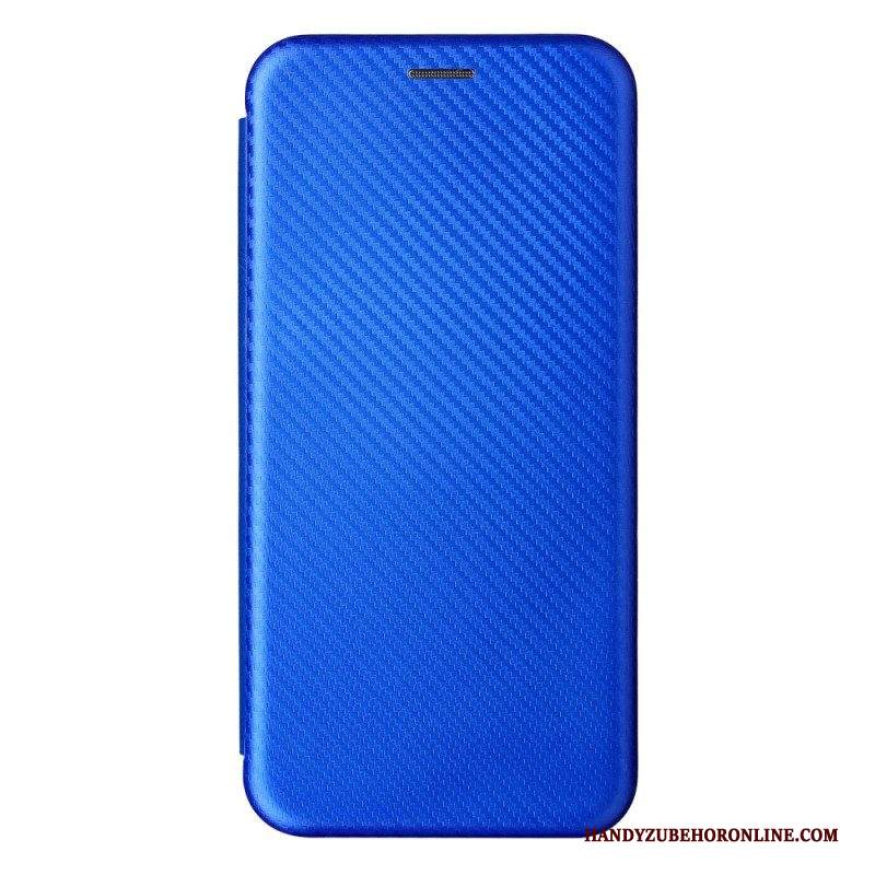 Folio Cover Samsung Galaxy A13 5G / A04s Custodia in pelle Fibra Di Carbonio