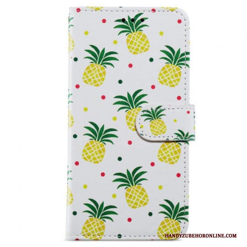 Folio Cover Samsung Galaxy A13 Più Ananas