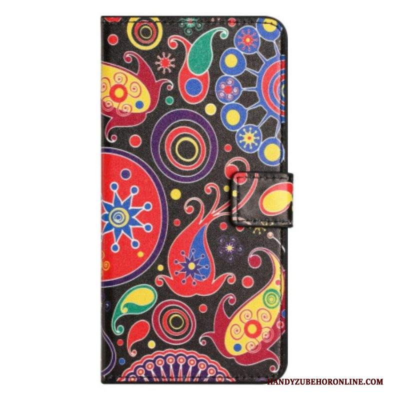 Folio Cover Samsung Galaxy A14 / A14 5G Disegno Della Galassia