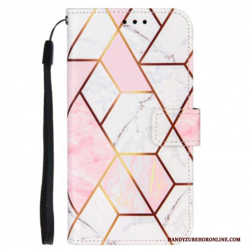 Folio Cover Samsung Galaxy M12 / A12 Marmo Geometrico