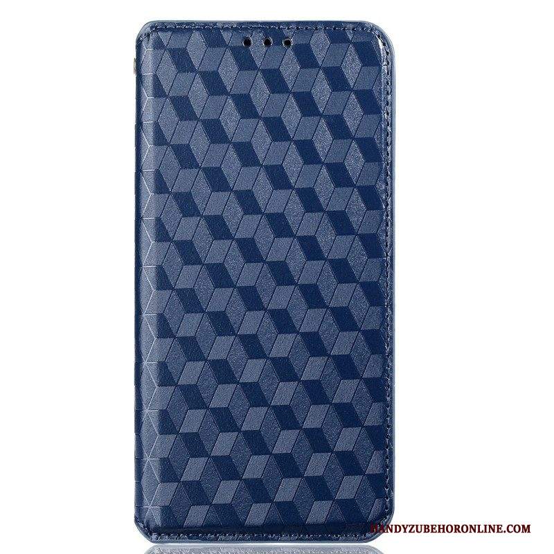 Folio Cover Samsung Galaxy M13 Custodia in pelle Cubi 3d