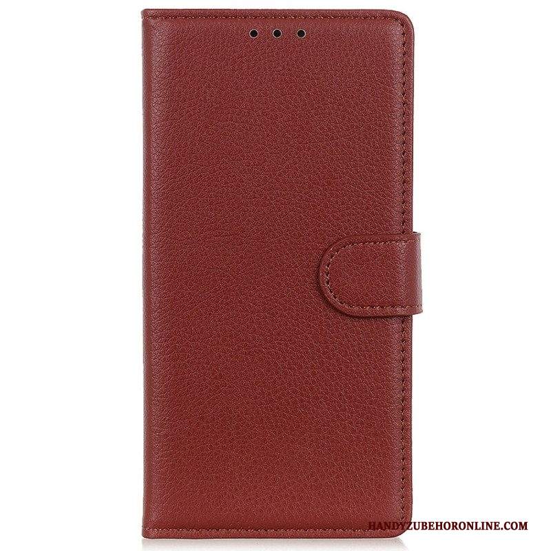 Folio Cover Samsung Galaxy M13 Ecopelle Tradizionale