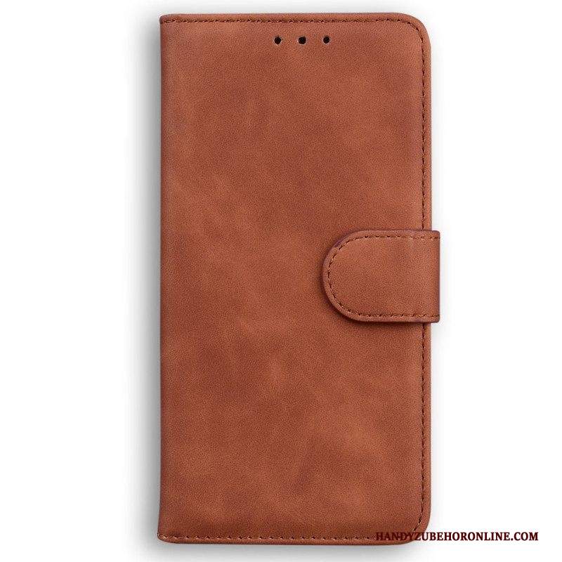 Folio Cover Samsung Galaxy M13 Effetto Pelle Couture