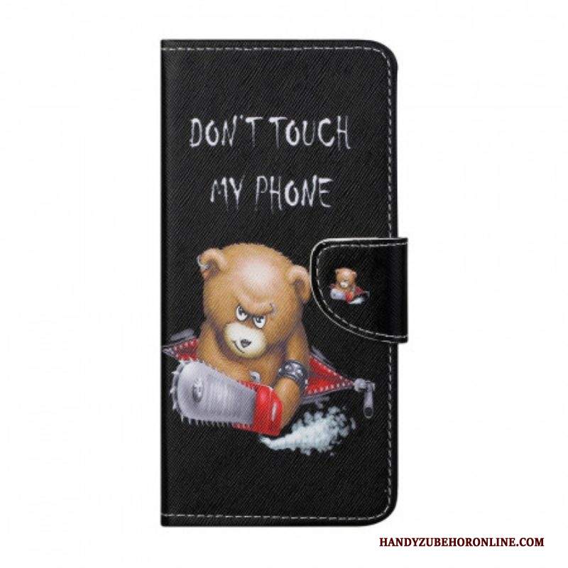 Folio Cover Samsung Galaxy M23 5G Bear Non Toccare Il Mio Telefono