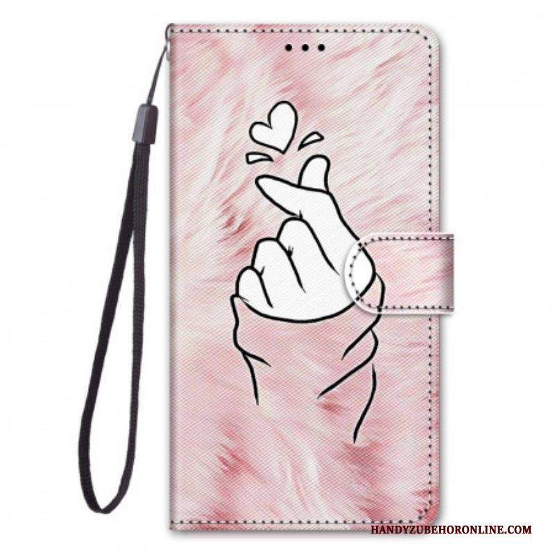 Folio Cover Samsung Galaxy M23 5G Cuore Del Dito