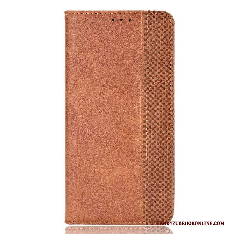 Folio Cover Samsung Galaxy M23 5G Custodia in pelle Effetto Pelle Vintage Stilizzato