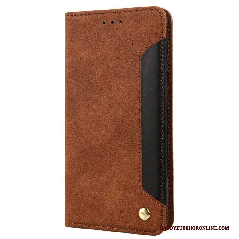 Folio Cover Samsung Galaxy M23 5G Custodia in pelle Firma Bicolore