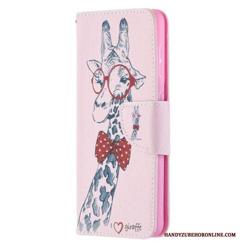 Folio Cover Samsung Galaxy S21 5G Giraffa Intelligente