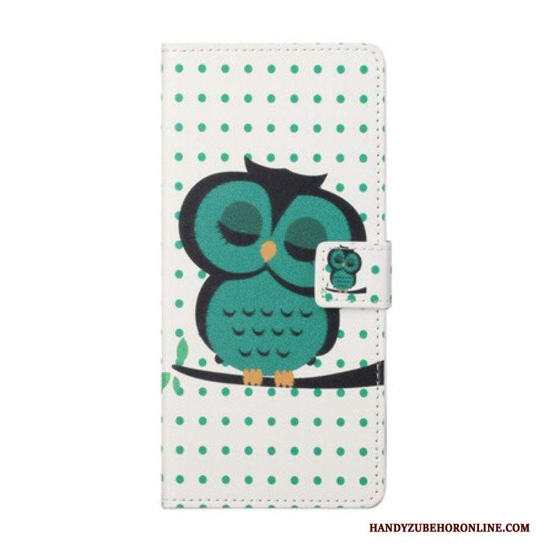 Folio Cover Samsung Galaxy S21 5G Gufo Addormentato