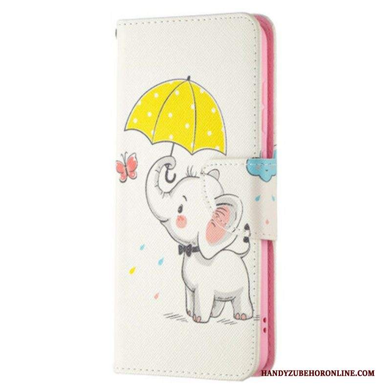 Folio Cover Samsung Galaxy S21 FE Cucciolo Di Elefante