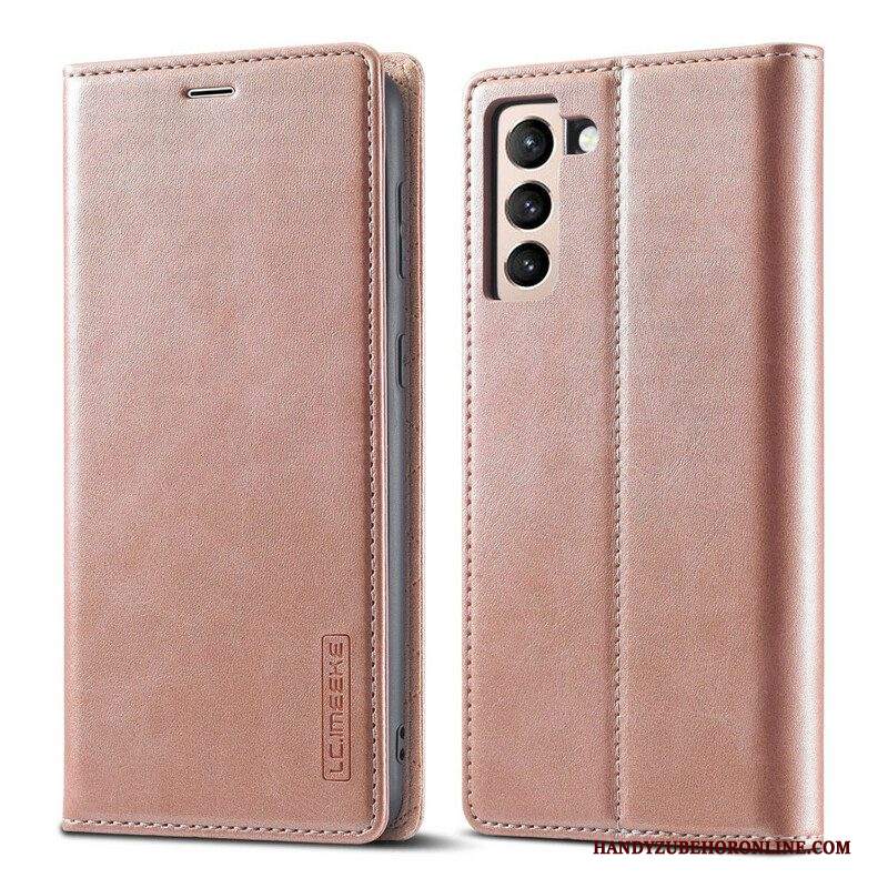 Folio Cover Samsung Galaxy S21 FE Custodia in pelle Lc.imeeke Futuro