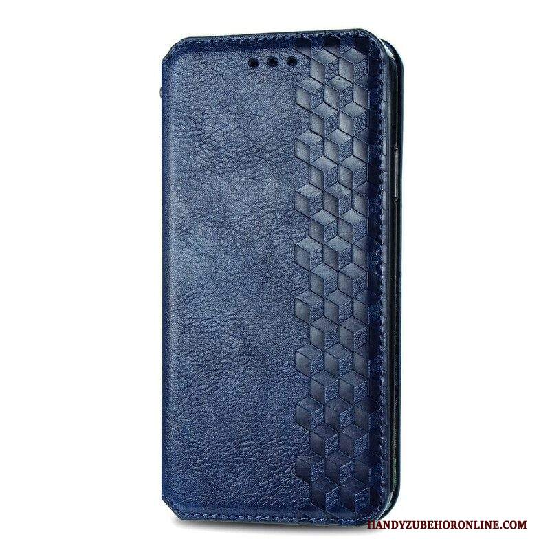 Folio Cover Samsung Galaxy S21 FE Custodia in pelle Texture Diamante Effetto Pelle