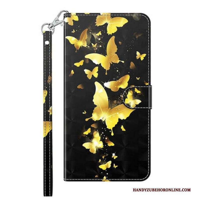 Folio Cover Samsung Galaxy S21 FE Farfalle Gialle