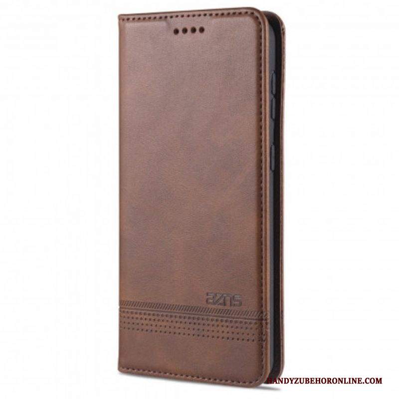 Folio Cover Samsung Galaxy S21 Ultra 5G Custodia in pelle Stile In Pelle Azns