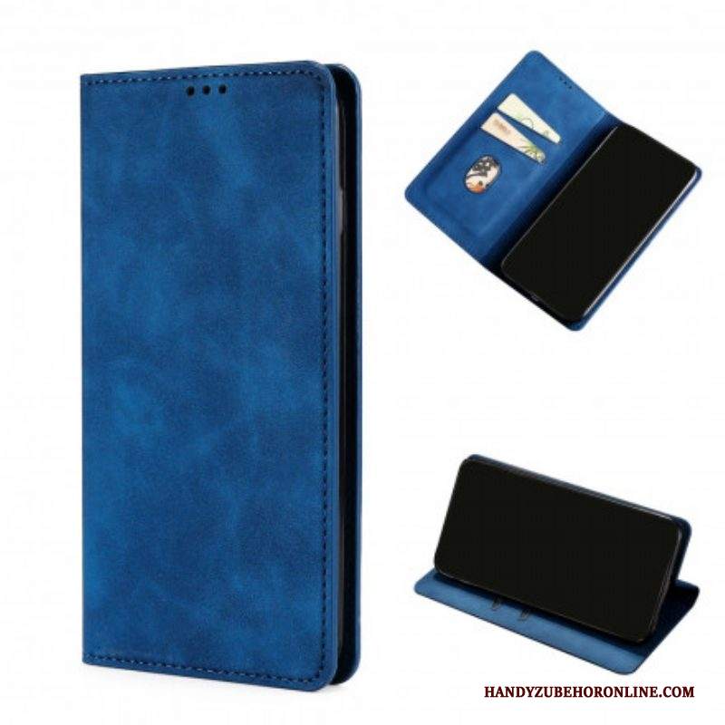 Folio Cover Samsung Galaxy S21 Ultra 5G Custodia in pelle Tocco Di Pelle