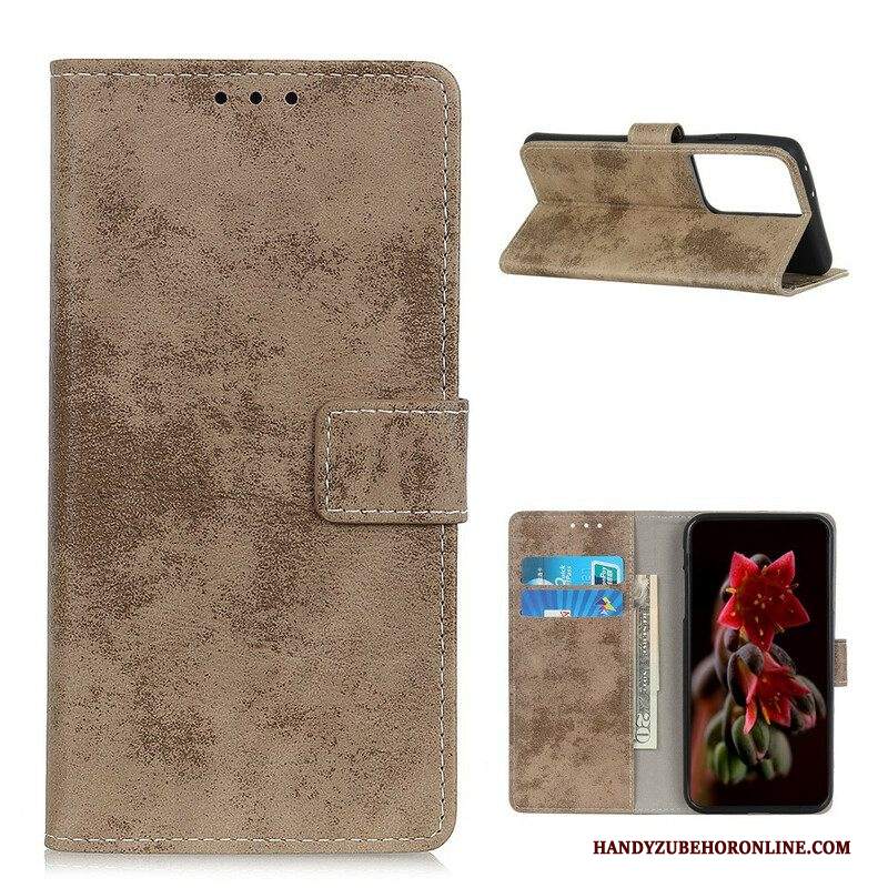 Folio Cover Samsung Galaxy S21 Ultra 5G Ecopelle Vintage