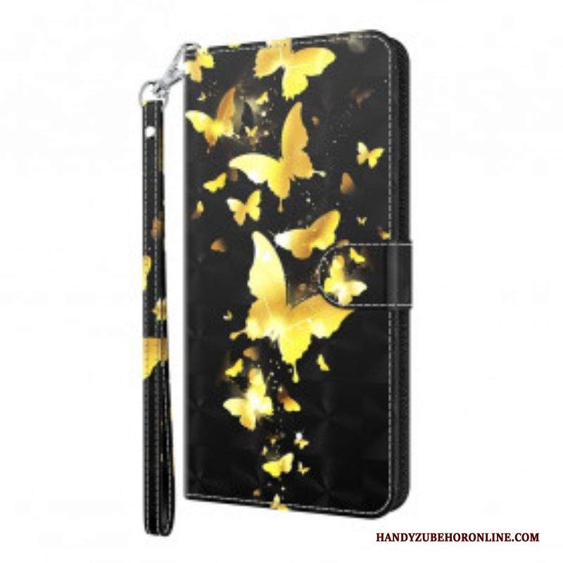 Folio Cover Samsung Galaxy S21 Ultra 5G Farfalle Gialle