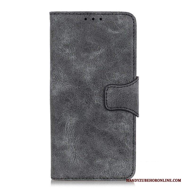 Folio Cover Samsung Galaxy S22 5G Crosta D'epoca In Pelle