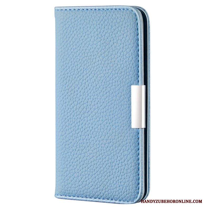 Folio Cover Samsung Galaxy S22 5G Custodia in pelle Ecopelle Litchi Ultra Chic