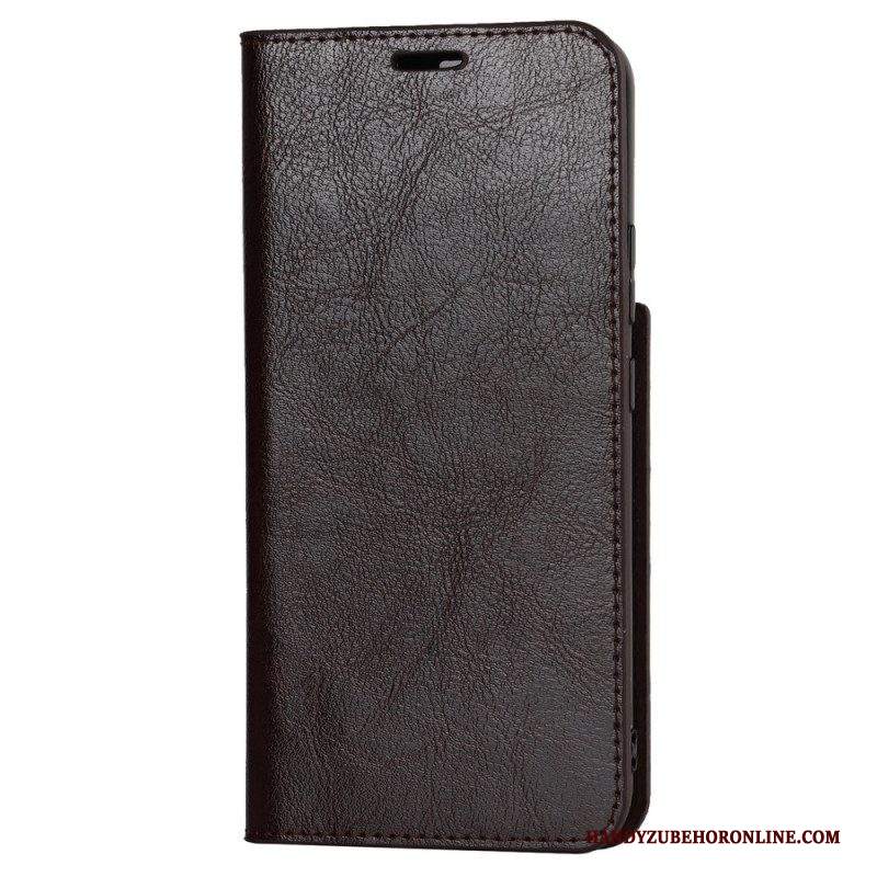 Folio Cover Samsung Galaxy S22 5G Custodia in pelle Pelle Vera