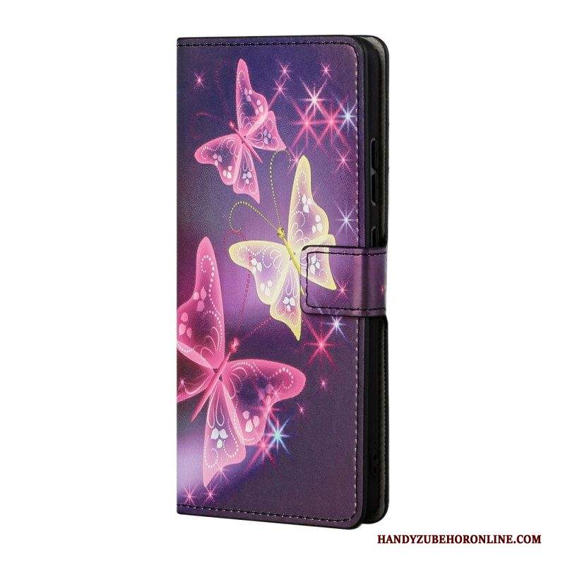 Folio Cover Samsung Galaxy S22 Plus 5G Farfalle E Fiori