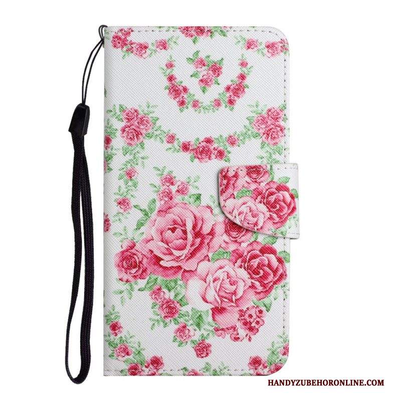 Folio Cover Samsung Galaxy S22 Plus 5G Fiori Liberty Royal