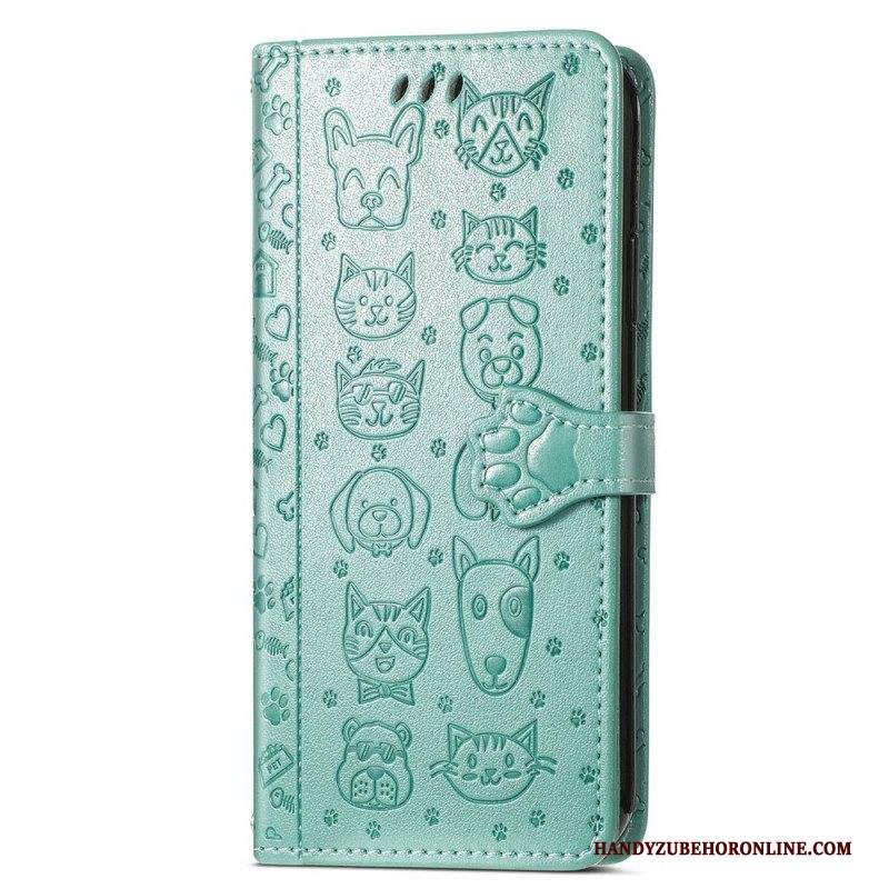 Folio Cover Samsung Galaxy S22 Ultra 5G Animali Animati