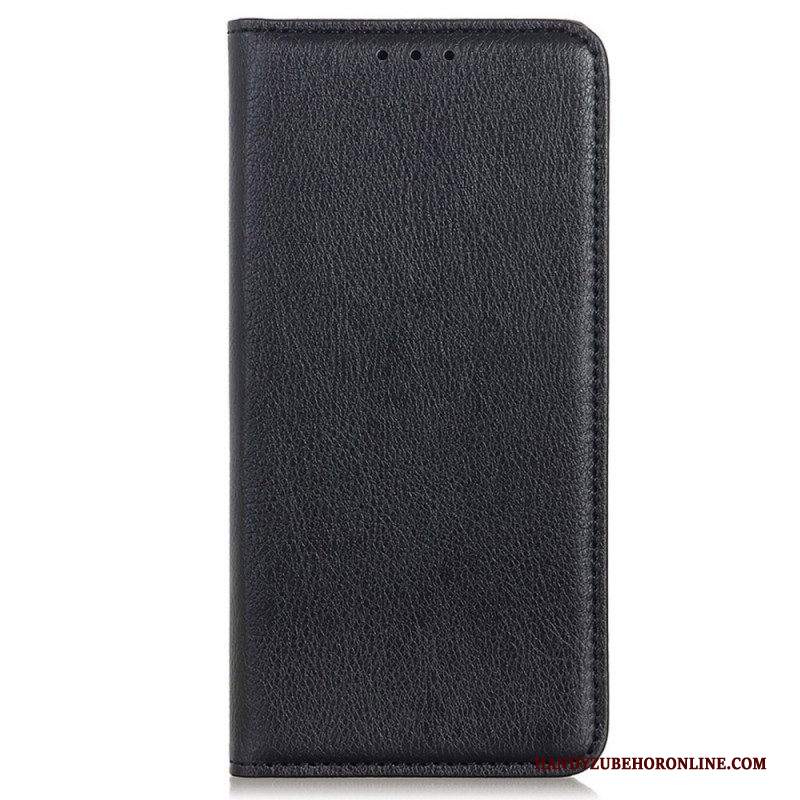 Folio Cover Samsung Galaxy S22 Ultra 5G Custodia in pelle Eleganza Split Litchi Leather