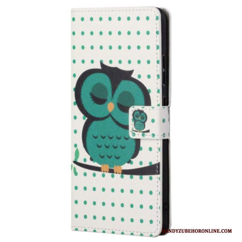 Folio Cover Samsung Galaxy S23 5G Gufo Addormentato