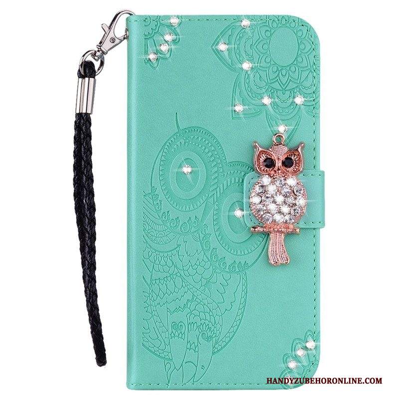 Folio Cover Samsung Galaxy S23 5G Mandala E Fascino Del Gufo